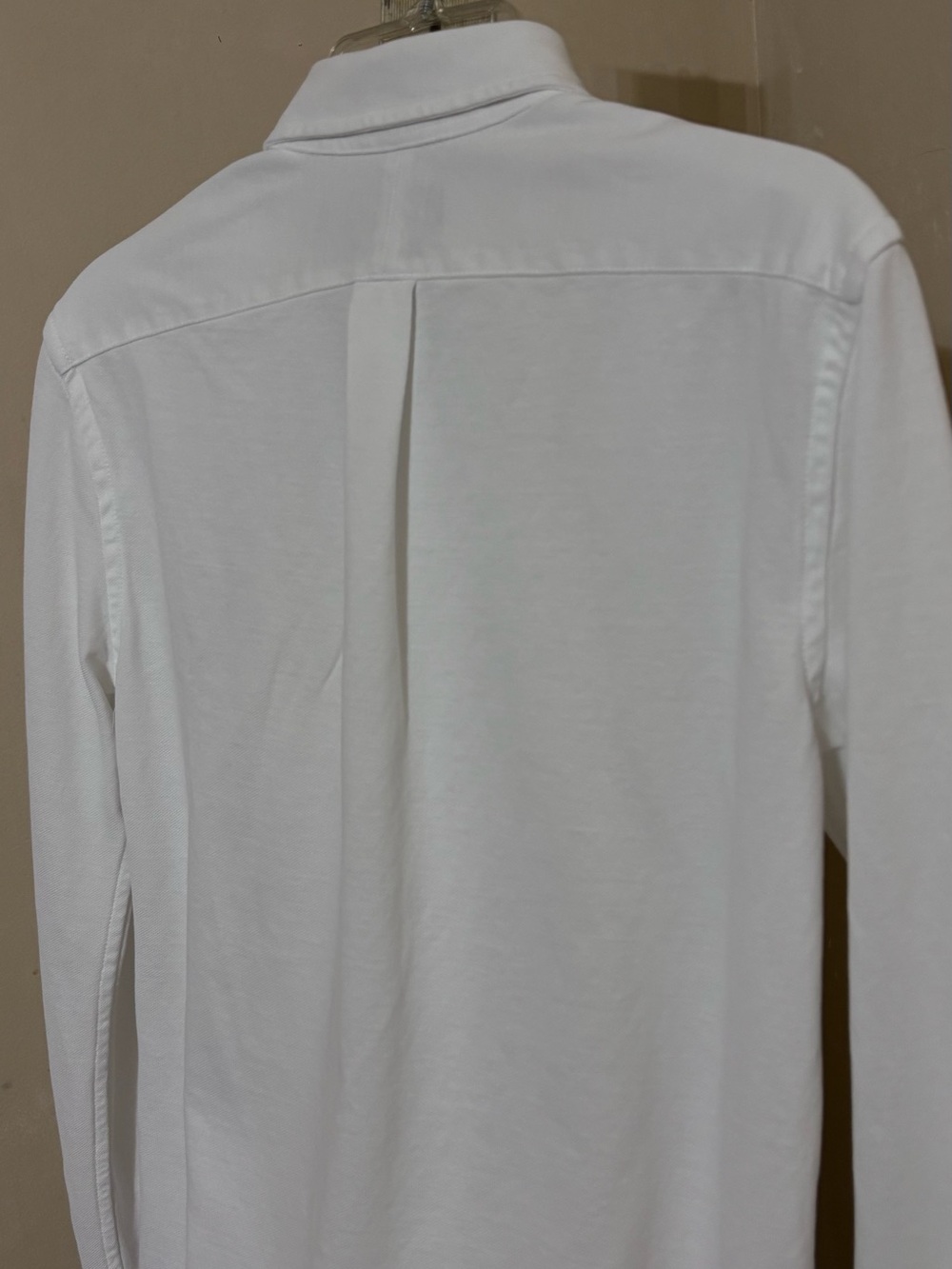 Polo by Ralph Lauren Knit White Long-Sleeve Button-Down Oxford Embroidered Pony - Picture 8 of 13